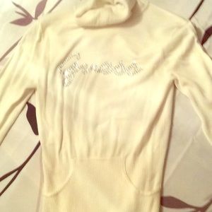 Turtleneck White Guess sweater